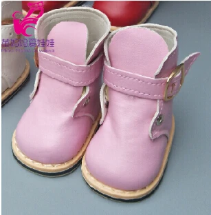18 дюймов куклы зимние сапоги обувь подходит для новорожденных куклы сапоги девушка играть игрушки мини обувь подарок - Цвет: Pink martin boots
