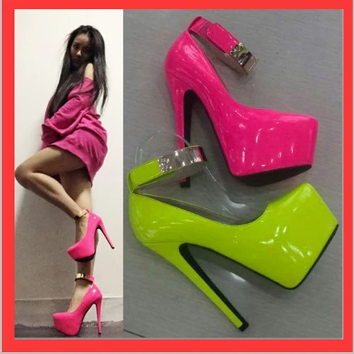 

15cm Women Pumps Thin Heels High-Heeled Shoes Single Party Women Shoes Plus Size 35-43 Women's Sexy Platform Shoes Zapatos Mujer