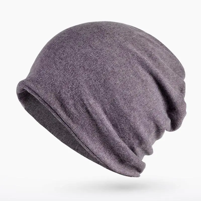 COKK Beanie, шапка для чулок, мужские зимние шапки для мужчин и женщин, унисекс, вязаная шапка для мужчин, s Skullies Beanies, теплая шапка-тюрбан, женская шапка - Цвет: purple