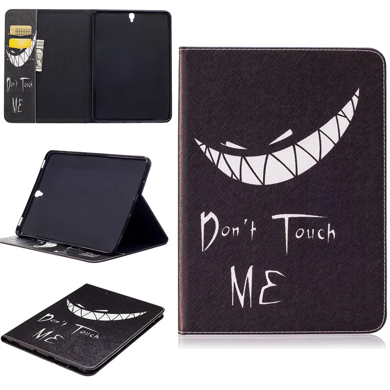 Для Sasmung Galaxy Tab S3 9,7 чехол SMT820 T825 чехол с мультяшным абстрактным цветком роскошный стенд кошелек флип-чехол из полиуретановой кожи для планшета