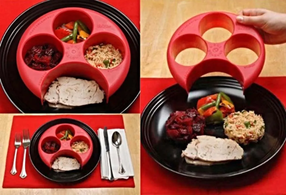 Hot Selling 1Pcs Meal Measure Lose Weight Tool Portion Food Control Plate Diet Portion Plan Control Plate Manage KC1052FS (10)