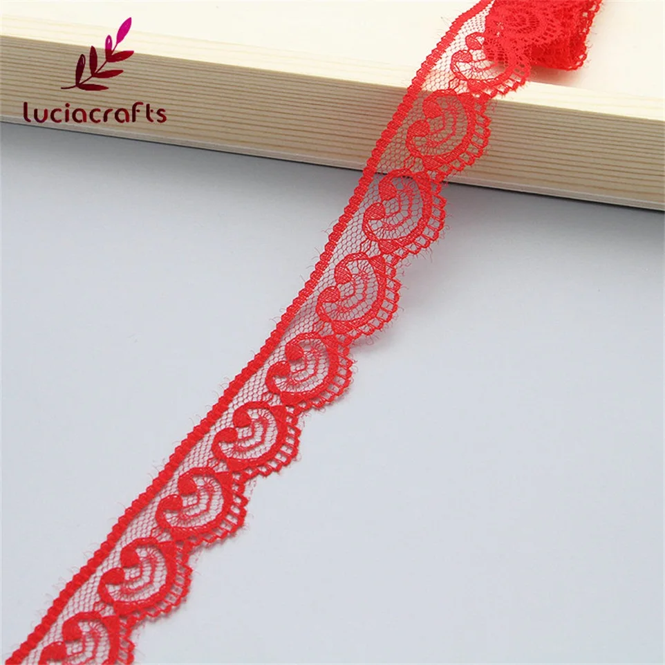 Lucia crafts 10y/лот 22 мм многоцветная кружевная ткань отделка ленты DIY шитье ручной работы одежда головной убор материалы для рукоделия R0205