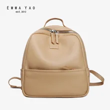 Emma yao frauen leder rucksack mode sommer tasche marke koreanische frauen rucksack
