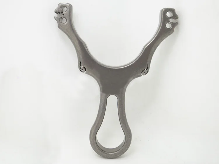 

Titanium alloy slingshot, wire-electrode cutting process Manual polishing Outdoor edc, travel repertoire