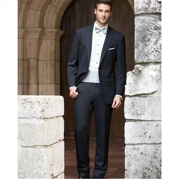 

Formal wedding suits for men Two Buttons groom suit Prom Clothing Wear men Suits Custom Made Groom Wear For 2 Pieces Coat+Pants