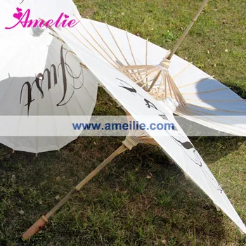 

10 Pcs/Lot Free Shipping "Just Married" Paper Parasols For Wedding Pics Wedding Customized Paper Umbrella