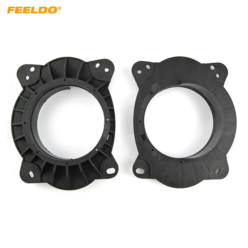 

FEELDO Car Stereo Speaker Mat for Toyota Camry Highlander Reiz 2006-2011 Solid 6*9 To 6.5" Speaker Spacer Adapter Ring Pads