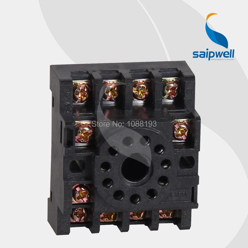 

10pcs/ Lot PTF 12A 300V 4 Pin Relay Socket Base/ Relay Socket (PF113A-E)