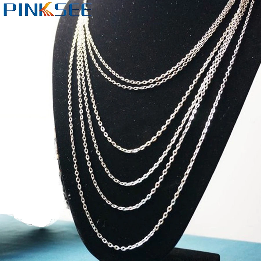 Retro Punk Multilayer Long Chain Necklace for Women Lady Multi Layers Silver Color Tassel Necklaces Sweater Maxi Jewlery | Украшения и