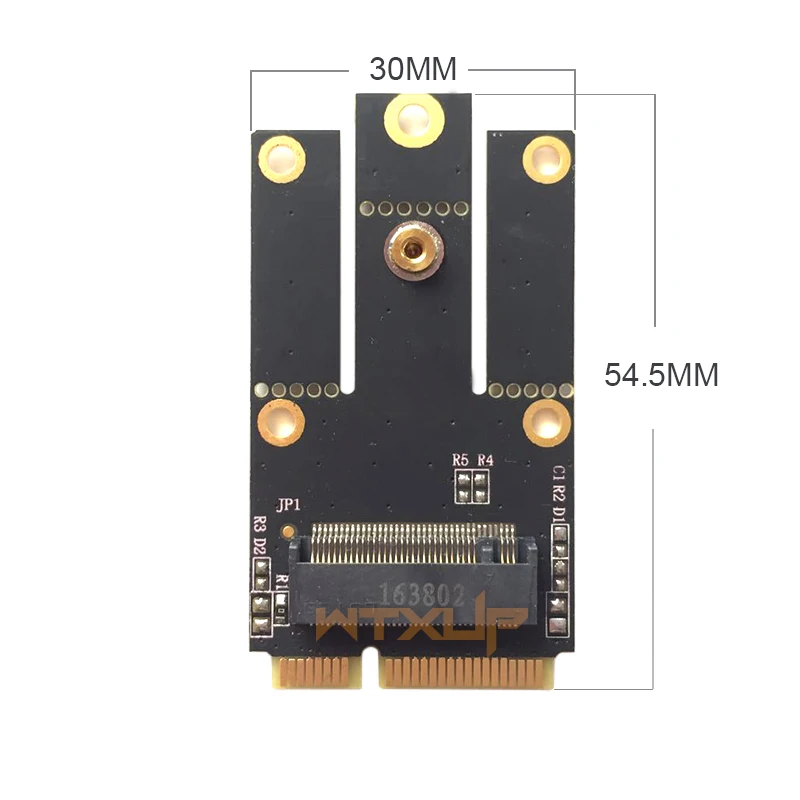 M.2 NGFF на мини-разъем pci-е(PCIe+ USB) ноутбук адаптер переменного тока для M.2 Wi-Fi Bluetooth плата Wireless WLAN Card для Intel AX200 9260 8265 8260