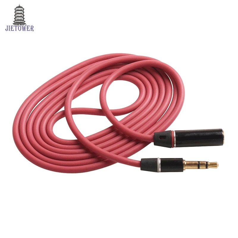 100pcs 3 5mm Jack Female to Male Earphone Headphone Stereo Audio Extension Cable Cord for Speaker Phone wholesale 1m cheapest