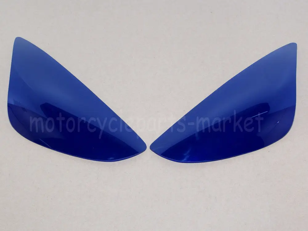 

Motorcycle Blue HeadLight Lens Cover Shield For Kawasaki Ninja ZX 6R ZX636 2005-2006 ZX6R