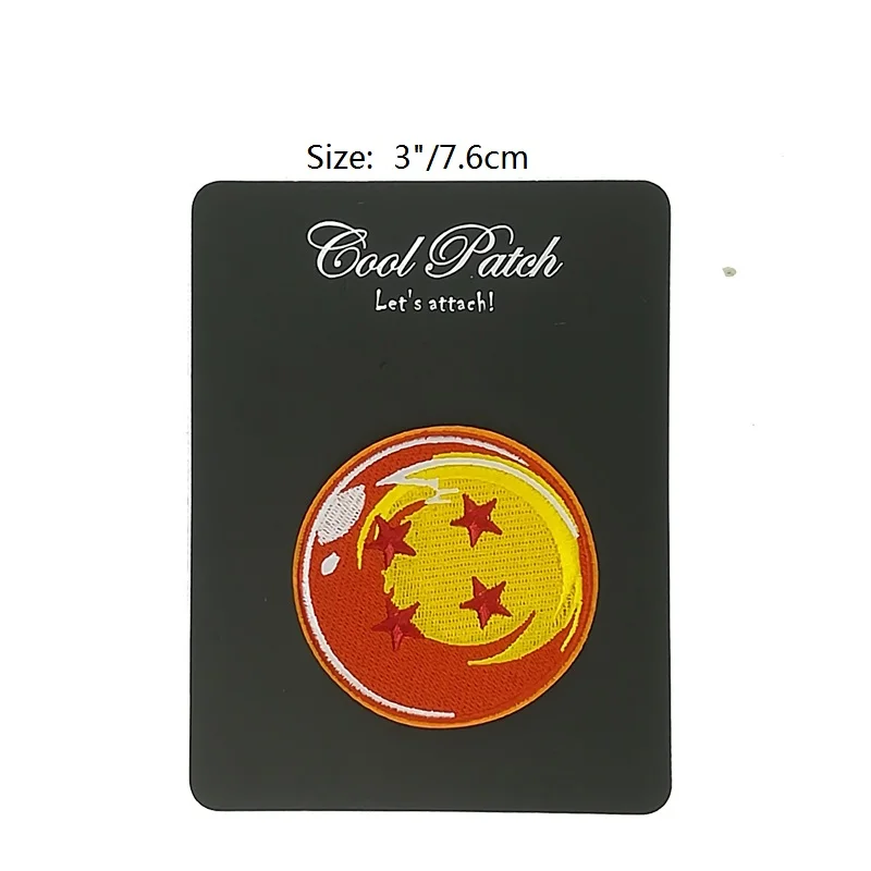 

DragonBall SUPER DBZ Patch 4 Stars Dragon Ball AUTHENTIC FULL Embroidery patches for cospaly costume backpack jeans diy