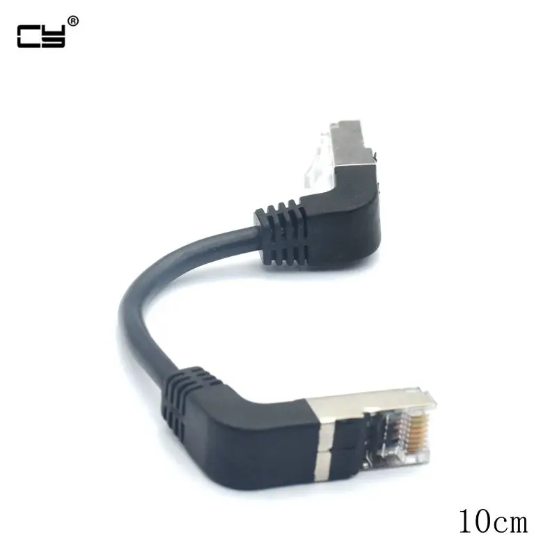 Высота каблука 10 см локтя Вниз &amp вниз под углом 90D cat5e 8P8C FTP STP UTP Cat 5e Ethernet сетевой