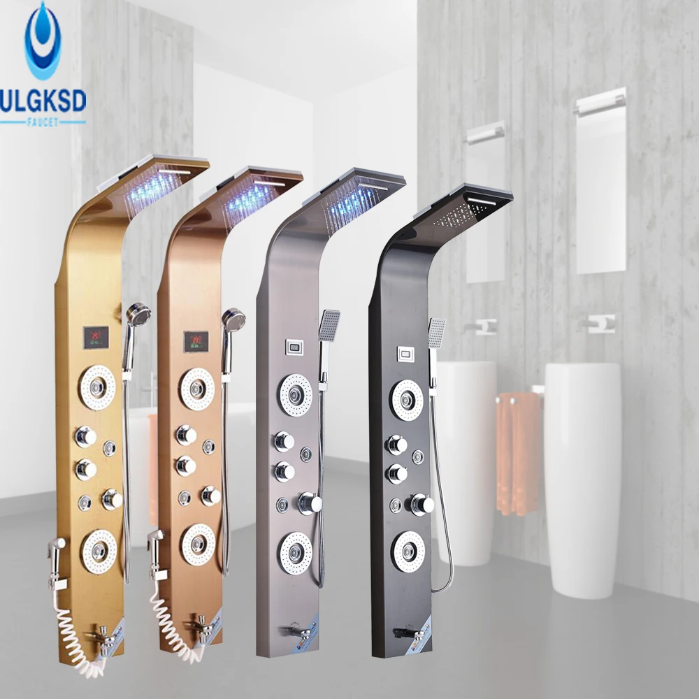 Ulgksd Multi Choices Shower Faucet W Hand Shower Set Water Flow
