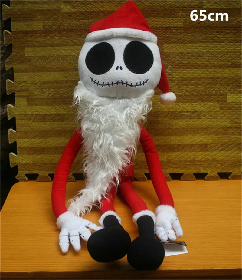 New The Nightmare Before Christmas Santa Clause Jack Skeleton Plush Toys Jack's Girl Friend Sally Pumpkin Halloween Stuffed Dolls Gift  (7)