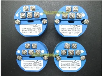 

Optional Temperature Range - PT100 Sensor Transducer DC24V Input Output 4-20mA
