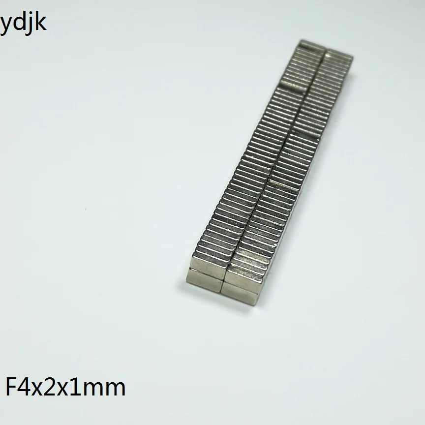 200PCS/LOT N35 Neodymium Magnet 4*2*1 Powerful NdFeB 4x2x1 Strong Block Permanent Magnets 4 x 2 1 | Обустройство дома