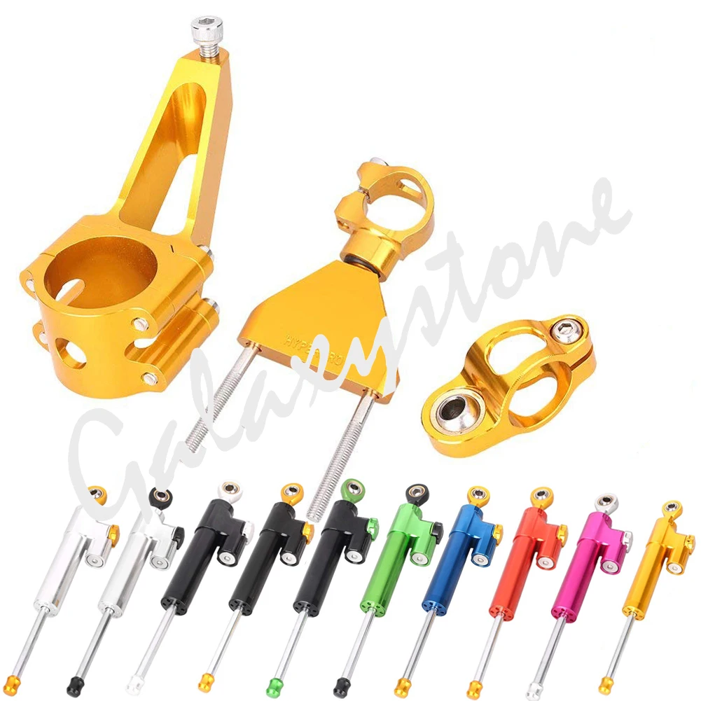 

For Honda CBR600 F4i CNC Steering Damper Stabilizer Mounting Kit 2001 2002 2003 2004 2005 2006 2007
