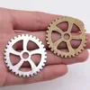 WYSIWYG 3pcs Big Gear Steampunk Pendant Charms Jewelry Making Jewelry Finding Antique Silver Color Antique Bronze Color 40mm ► Photo 1/3