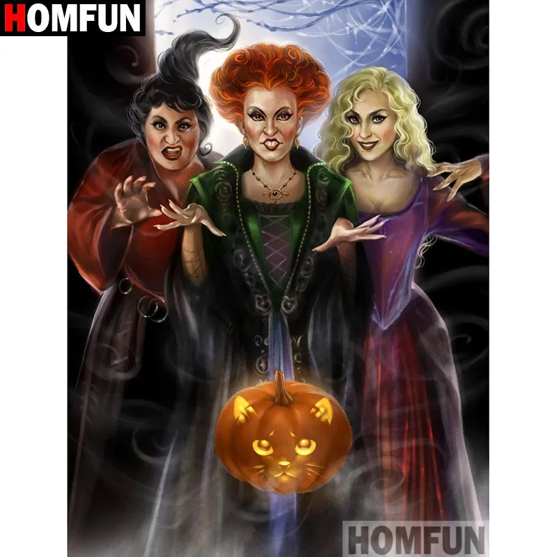 

HOMFUN "Cartoon character" Diamond Painting 5D Full Square/Round Drill Home Decor DIY Diamond Embroidery Cross Stitch A16508