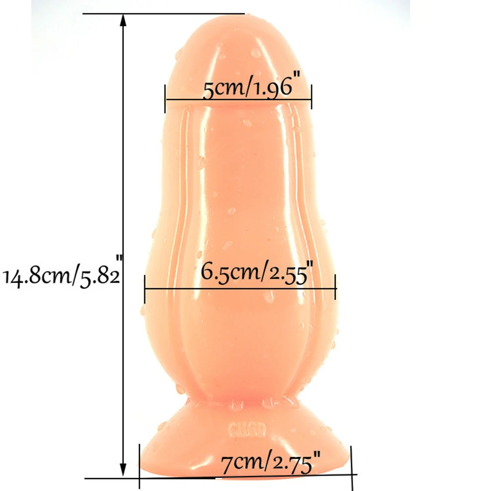 Green Harmless Exclusive Lifelike Skin Color Funny Sex Jokes Butt Anal Plug Flexilble Smooth Feeling dildo Eleghpant Shape 360 Degree Penis