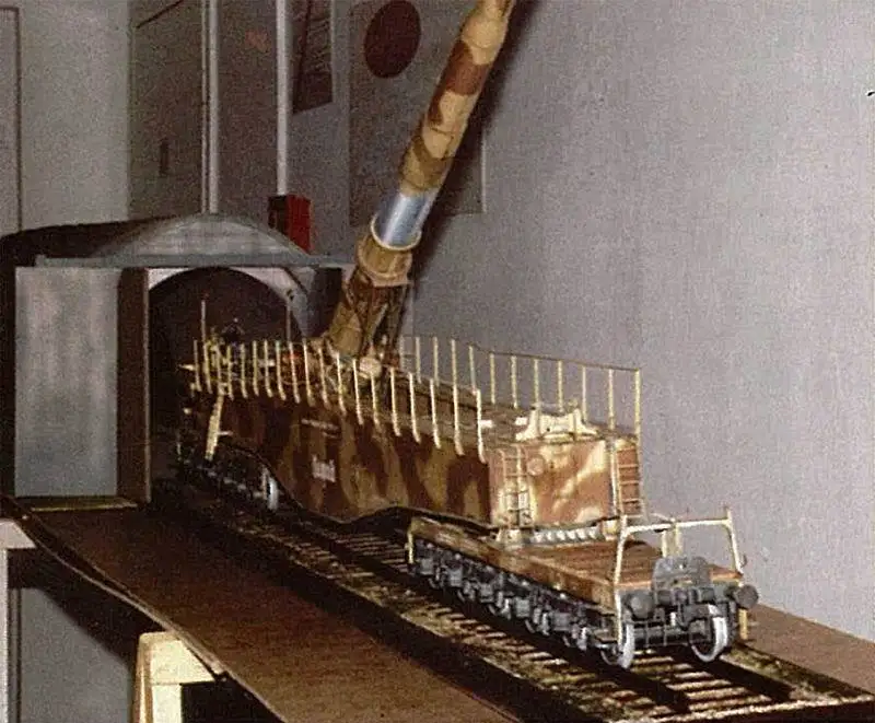 1:35 3D Бумага модель Второй мировой войны Пособия по немецкому языку K5 поезд пистолет Леопольд Бумажная модель Сделай Сам военные