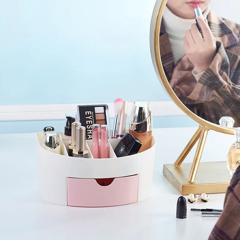 جديد البلاستيك متعددة الوظائف ماكياج تخزين صناديق التجميل مجوهرات المنظم درج مكتب أشتات مستلزمات ماكياج فرشاة حالة