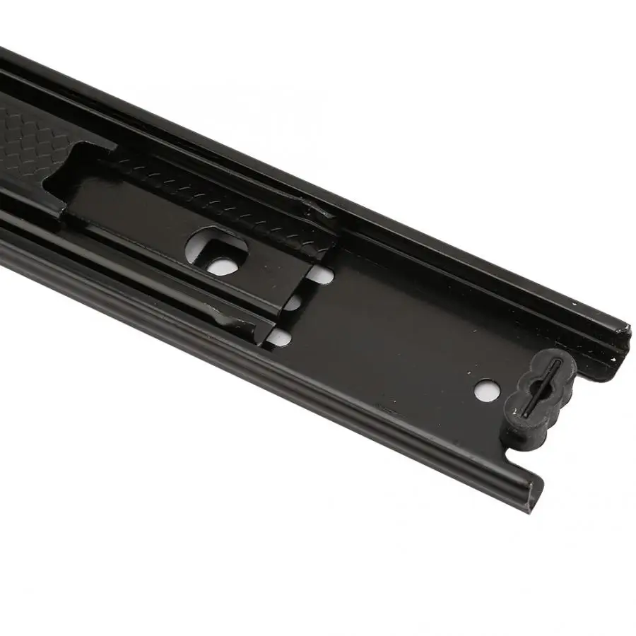 

1Pair of 3-Section Rail Drawer Slides Rail Ball Bearing Drawer Slides Glides Runners Damping Buffer Soft Close 25*4.5cm Slide