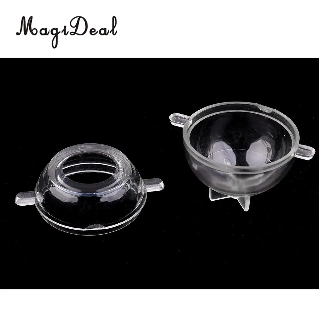 MagiDeal 2pcs Durable Plastic Round Soap Candle Making Mold Holders Mould for Handmade Soap Candle Making Accessories