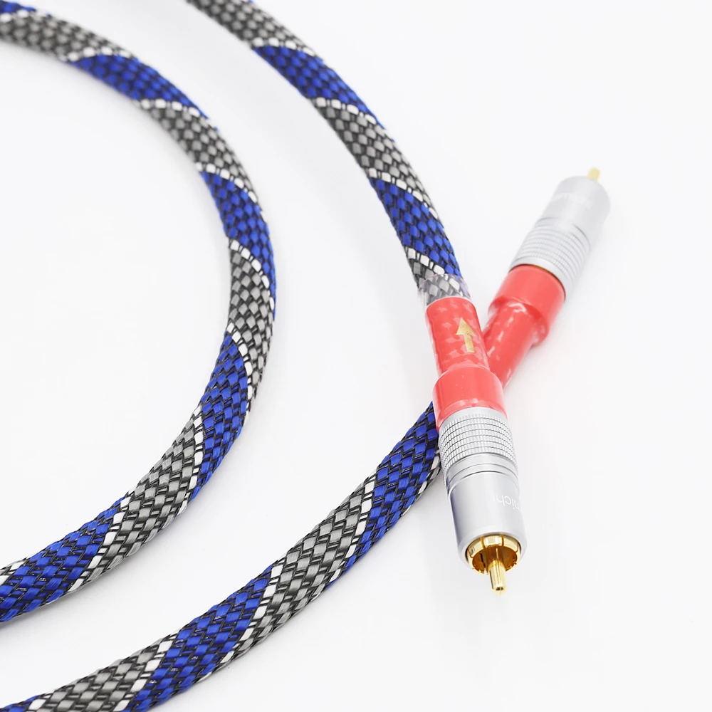 8N OFC ортофон Hifi коаксиальный кабель Высокое качество DAC 75ohm hifi Цифровой RCA