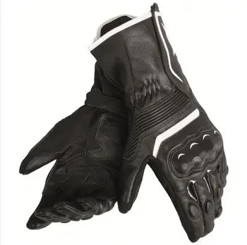 

6 Colors Dain Assen Motorcycle Rossi46 Leather Long Gloves M L XL XXL Street Track Gloves