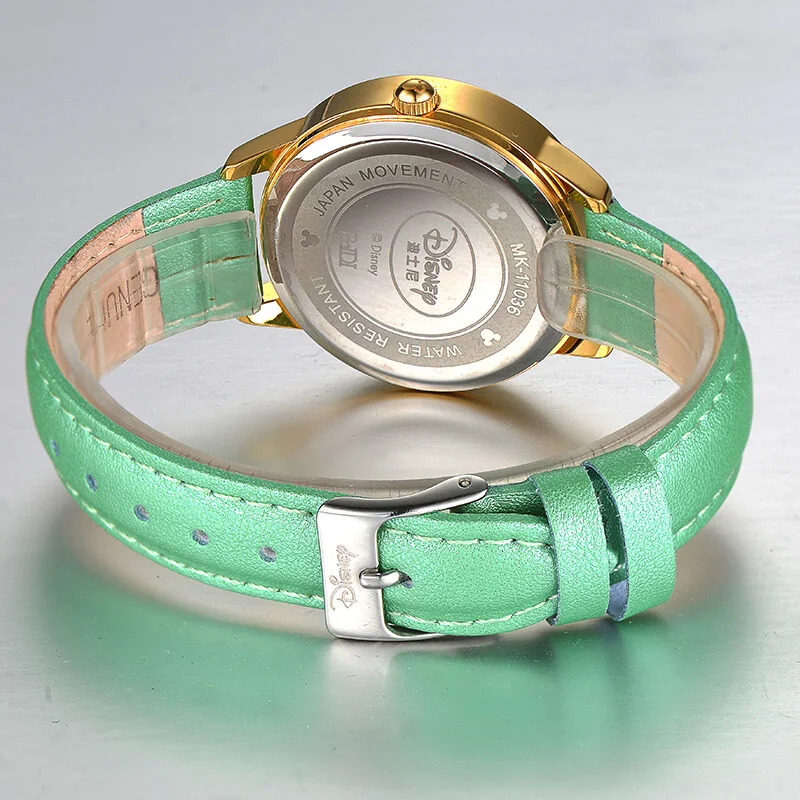 Роскошные уникальные женские часы с украшением в виде Микки Мауса, женские любимые модные повседневные кварцевые часы disney 11036
