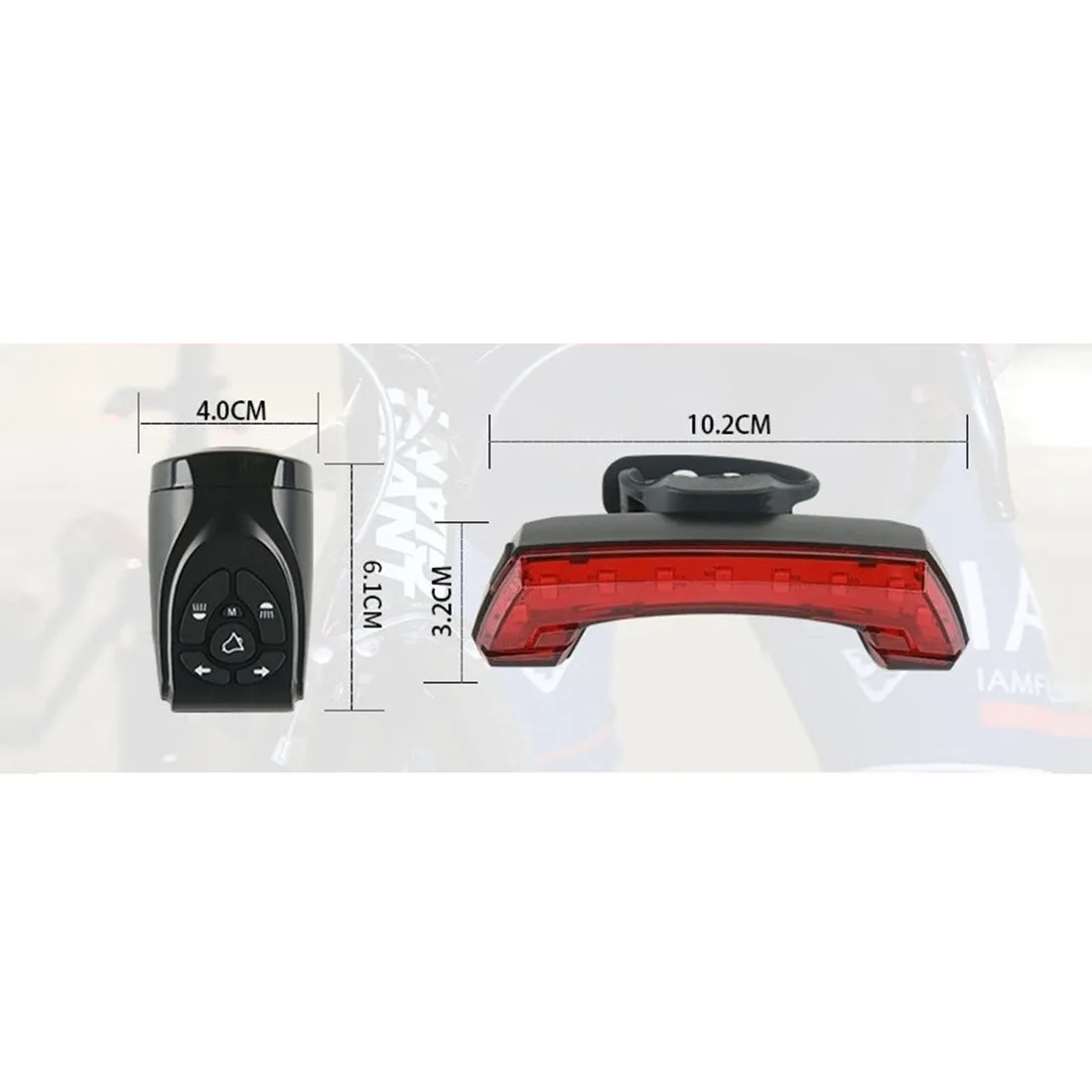 Sale RC Smart USB Rechargeable Bicycle Tail Light Bike Rear Light Bike Horn with Turn Signal Light 2019 Cycling Accessories 6