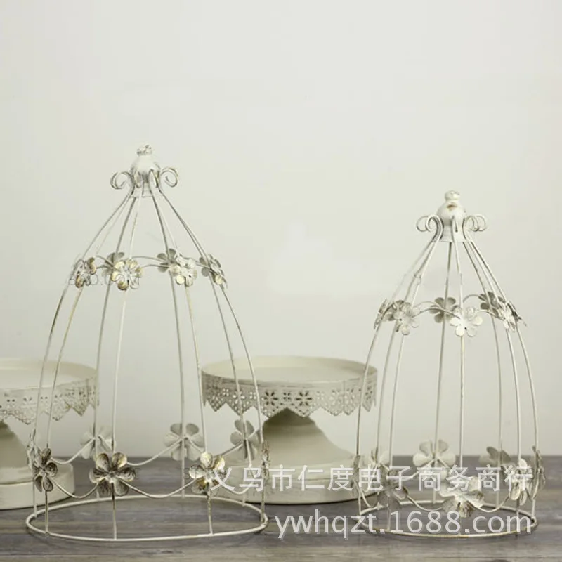 C Iron Candlestick retro wedding Plum Birdcage Candle Holder Home Decoration Christmas Gifts