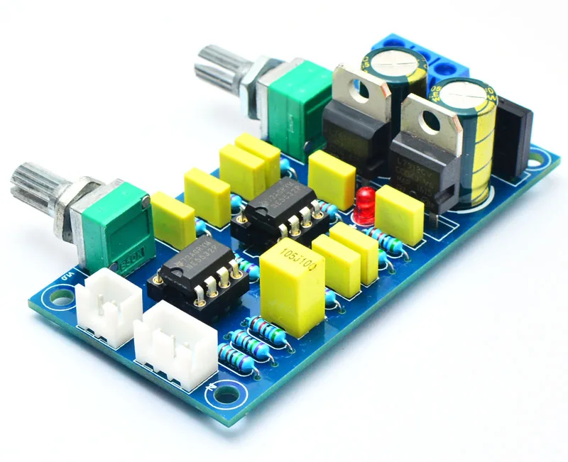 CIRMECH фильтр низких частот бас сабвуфер предусилитель Плата усилителя двойной мощности NE5532 фильтр низких частот предусилитель басов
