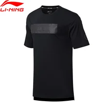 Li-Ning Мужская серия WADE баскетбольная футболка из Джерси, хлопок, обычная посадка, дышащая подкладка, спортивные футболки, футболка AHSN065 MTS2791