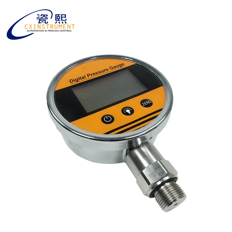 

0.5% Accuracy LCD Display Stainless Steel Material Thread Connection 0~60Mpa measuring range Digital Pressure manometer