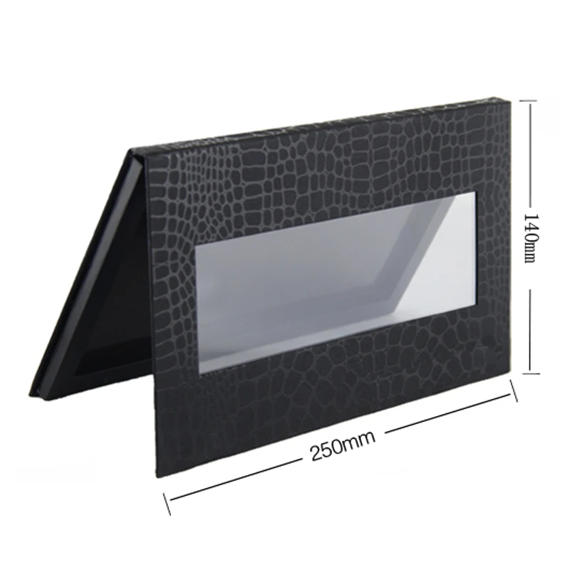 

2pcs Empty Magnetic Eyeshadow Palette Black Crocodile Makeup Storage Eye Shadow Can Filled Fix 18pcs 36mm Pans