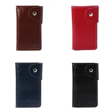 THINKTHENDO практичная женская мягкая сумка для ключей брелок кредитный держатель для карт Чехол кошелек Органайзер кожаный мужской 6 держатель для ключей