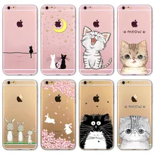 Fundas Mobile Phone Bags Case Cover for iphone 6 6S 4 7 Soft Slim TPU Transparent