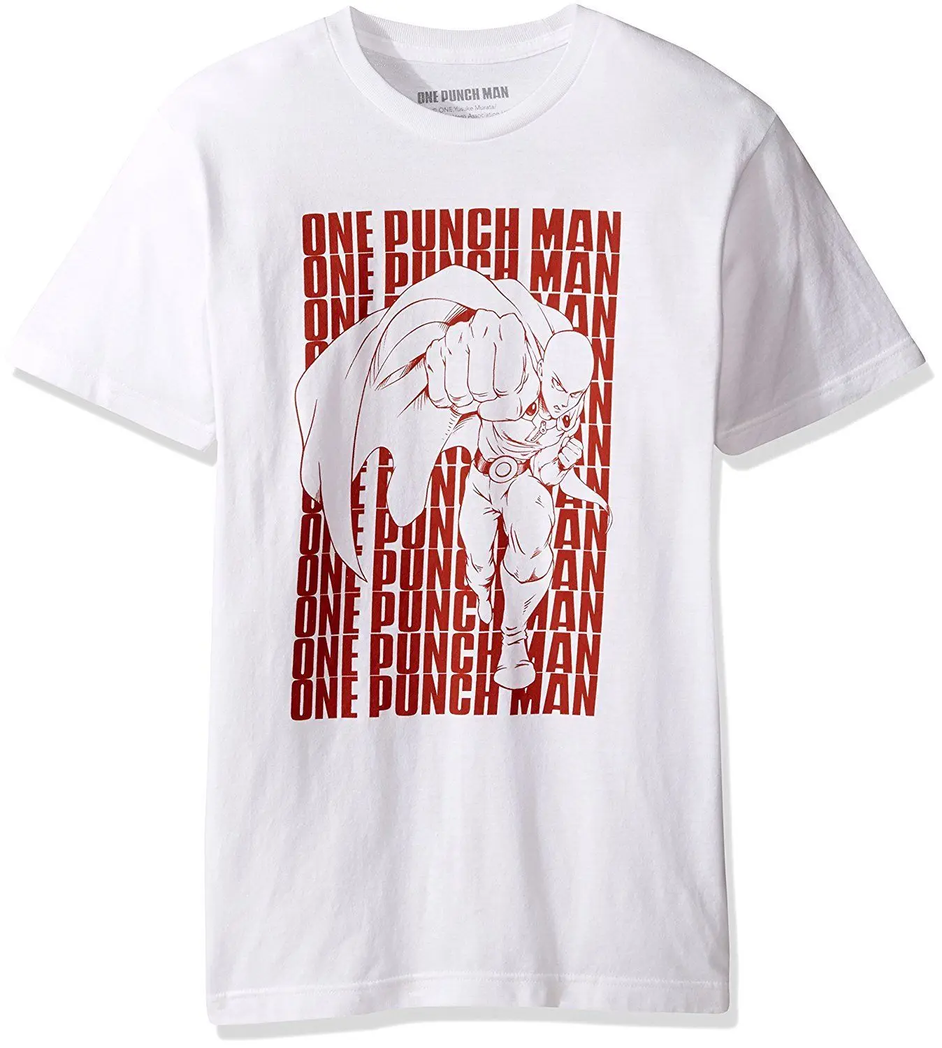 Authentic ONE PUNCH MAN OPM Repeat Logo T-Shirt White S-2XL NEW Free shipping Harajuku Tops t shirt Fashion Classic Unique | Мужская