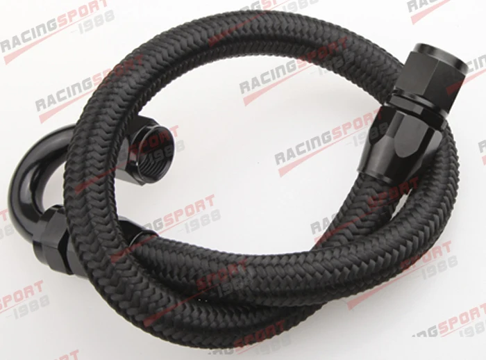 48"10AN Nylon Braided Racing Performance Oil Fuel Coolant Line Hose