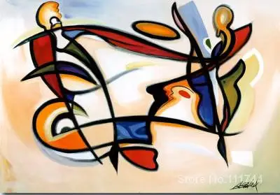 

Modern art canvas oil paintings eyes on the sky alfred gockel hand painted abstract picture for room decor