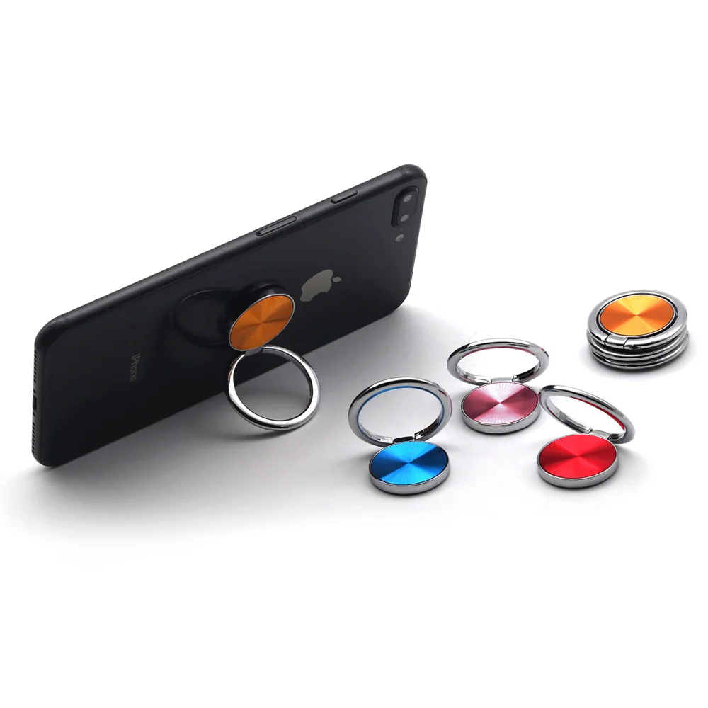 

Mini Finger Ring Universal Mobile Phone Stand Holder bureau desk smartphone support 360 Degree Rotate ring for phone