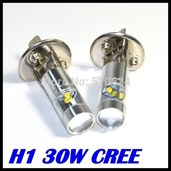 

2x H1 Led Bulbs Super Bright High Power white Headlight Auto LED H1 h3 30w Car Light Fog Signal Turn Light Driving led Lamp 12V