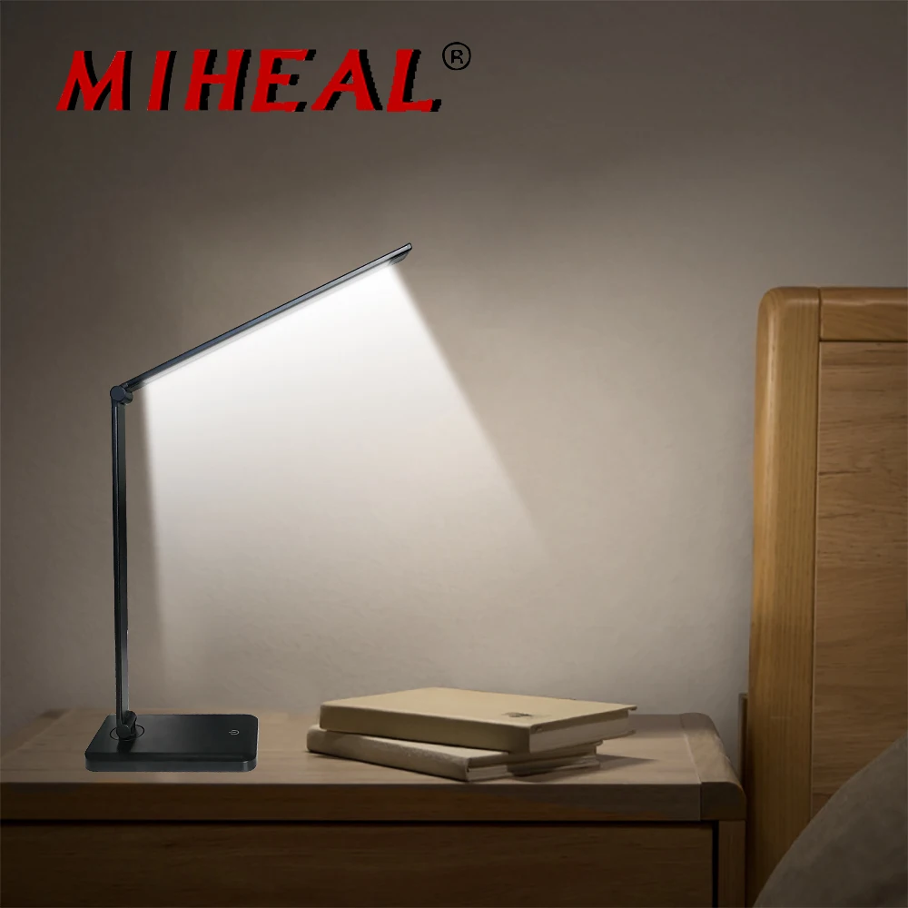 

USB/Wireless Charger For Samsung galaxy S8 S9 S7 Note 8 Fast Charging Desk Lamp Foldable Dimmable LED Table Desk Lamp DC 5V