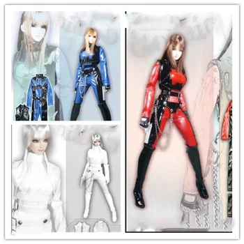 

1/6 Women's Tight Leather Jumpsuit for 12'' Figures Bodies
