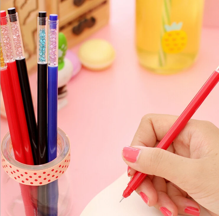 Novelty Colorful Rhinestone Gel Ink Pen Promotional Gift Stationery School & Office Supply