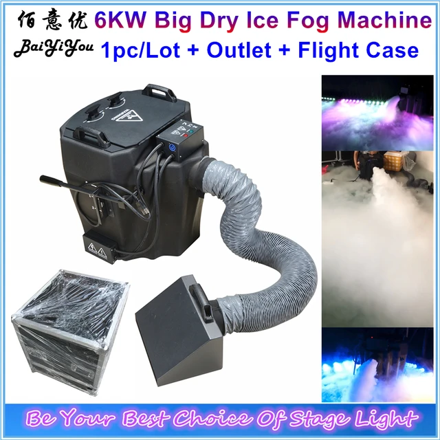 New 6KW Big Super Power Dry Ice Fog Machine 6000W DMX Low Lying Fog